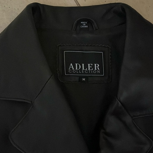 Adler Collection Women's Brown Leather Jacket Coat Medium - Picture 4 of 13